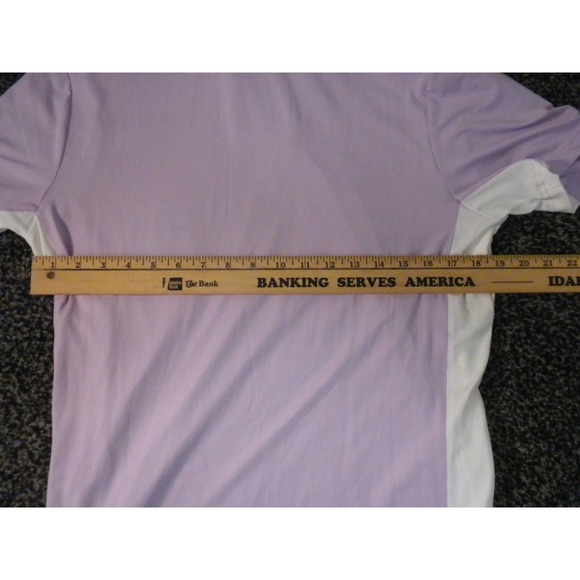 Short Par 4 Polo Shirt Mens M Soft Violet Whitfield Golf Performance Quick Dry - Picture 13 of 15
